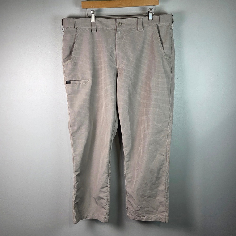 5.11 Tactical Ripstop Pants Men 38x30 Khaki Excellent Cargo Duty Hiking Trousers